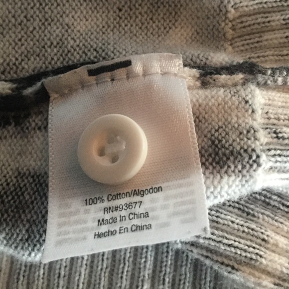 Blk & White Floral Cardigan - Picture 6 of 7